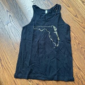 Vintage Florida Delta Gamma DG Tank Top with Gold State Outline
